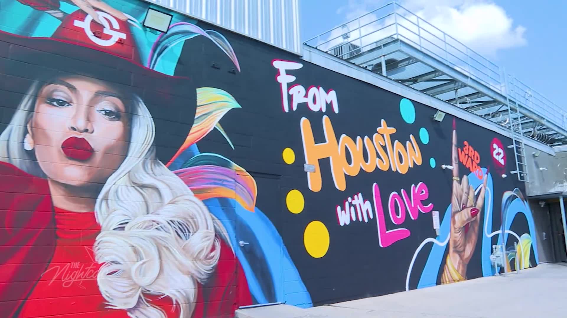 Art and Flavor: Stunning Beyonc?-Inspired Mural at Grooves of Houston