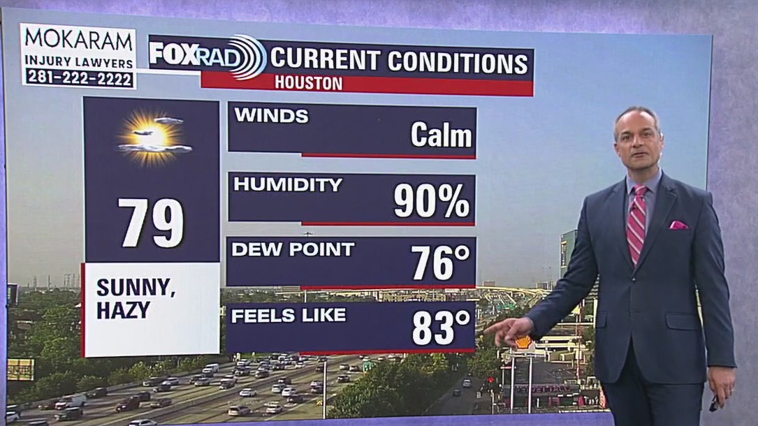 Houston weather: Hazy, sunny Monday to start the week