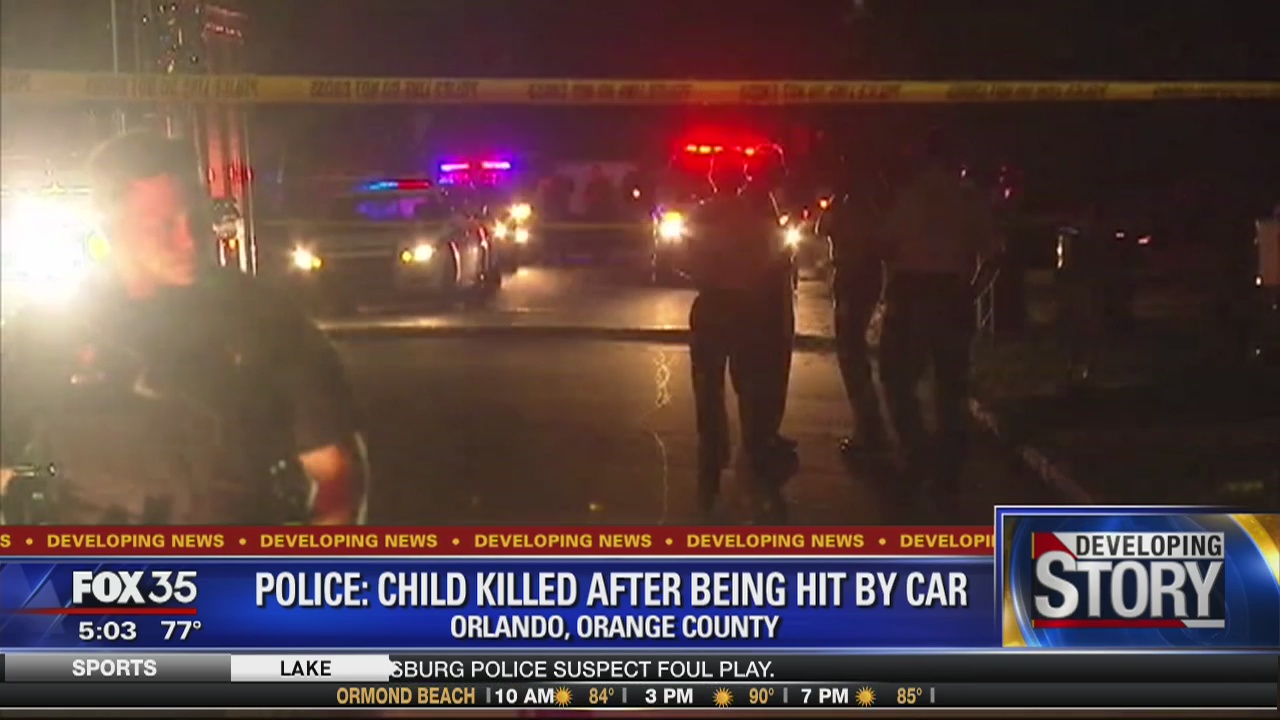 Police: Child killed after being hit by car | FOX 35 Orlando