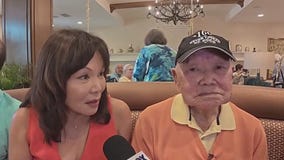 102-year-old man celebrates his birthday