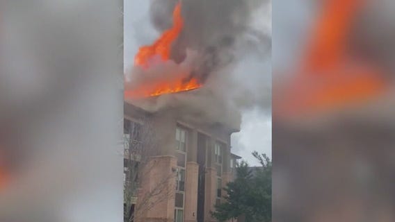 Lightning strike damages Katy apartment complex