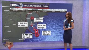 Tropical Weather Update - Tropical Depression 3 forms in SE U.S. Coast