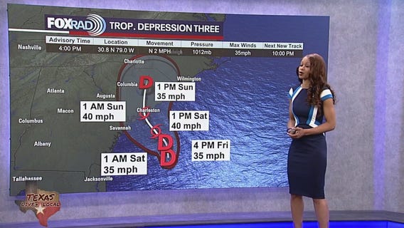 Tropical Weather Update - Tropical Depression 3 forms in SE U.S. Coast