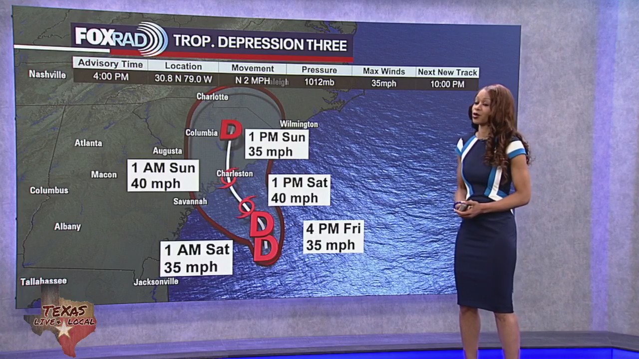 Tropical Weather Update - Tropical Depression 3 forms in SE U.S. Coast