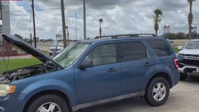 Stolen vehicle overheats during Galveston police chase