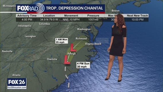 Tropical Weather Update - Tropical Storm Chantal makes landfall