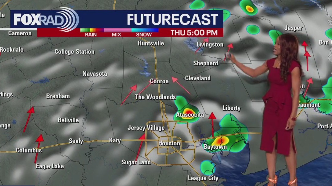 Houston weather: Spotty rain possible for Thursday
