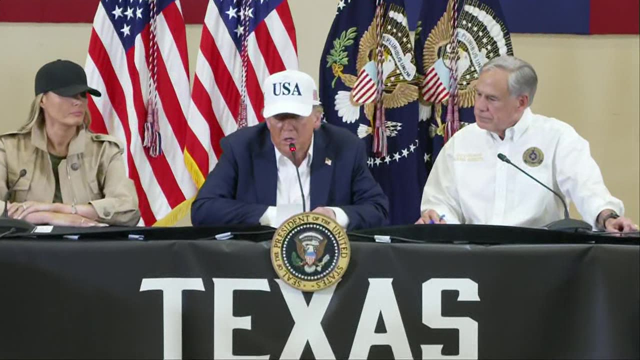 FULL: President Trump speaks at Texas flood roundtable