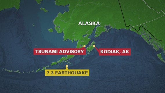 7.3 earthquake hits Alaska coast