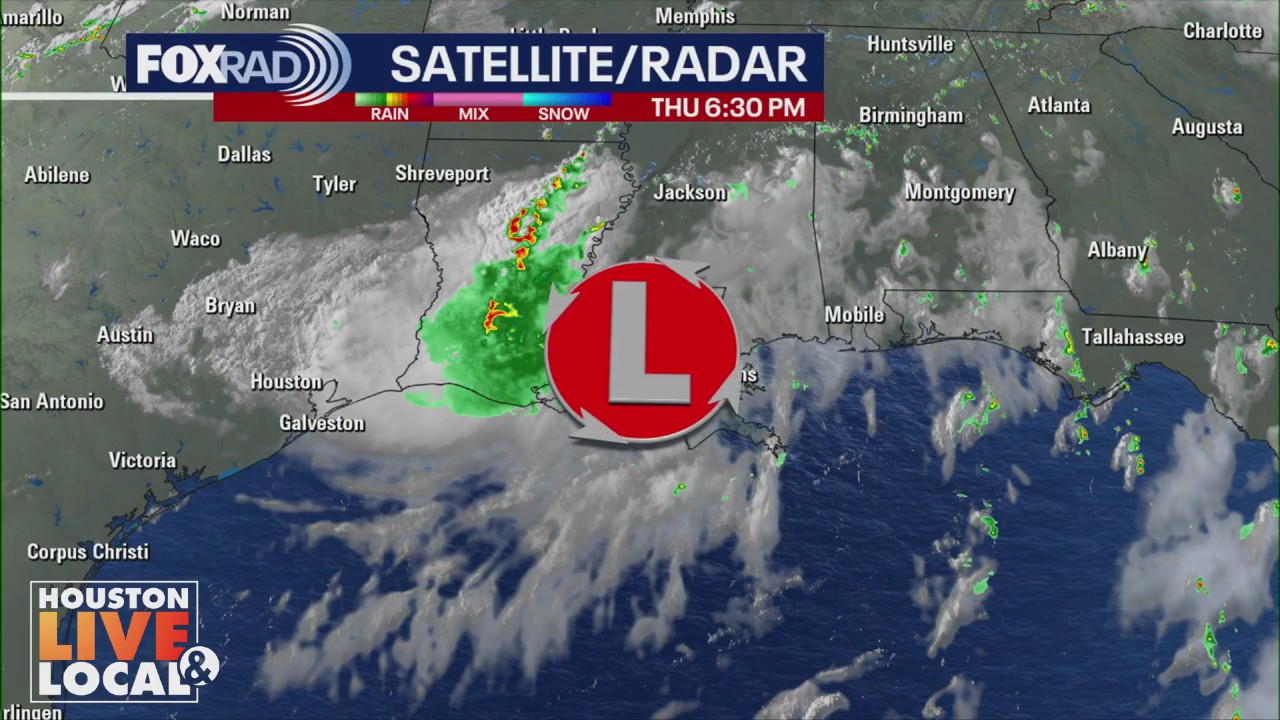 Gulf tropical disturbance weakens upon landfall