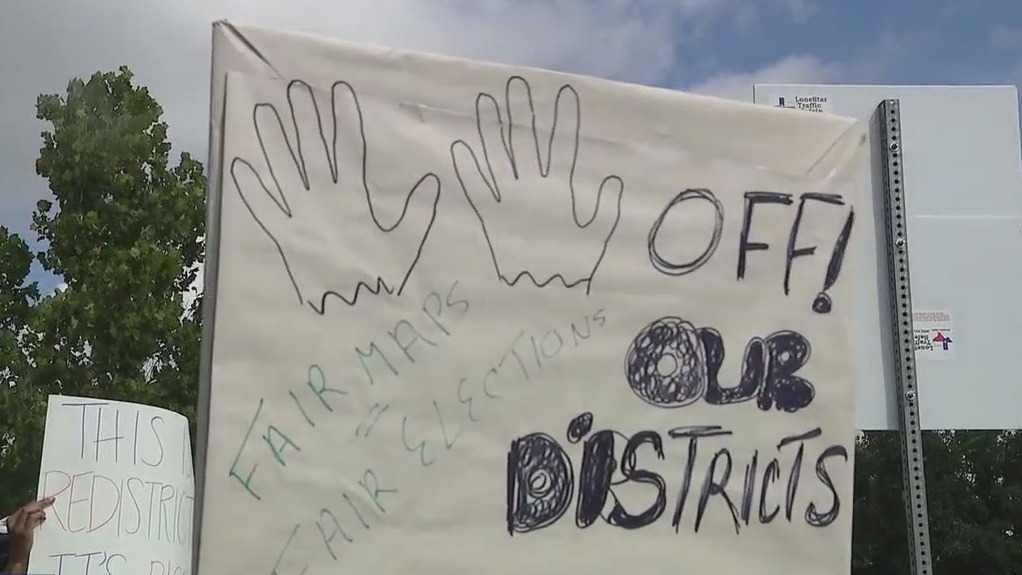 'Hands off' protests held against Texas redistricting plans