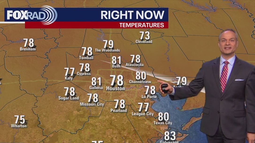 Houston weather: Steamy Monday ahead in the 90s