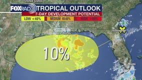 National Hurricane Center gives system 10% formation chance in Gulf