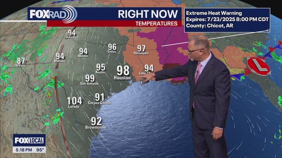Houston weather: July 22 evening forecast