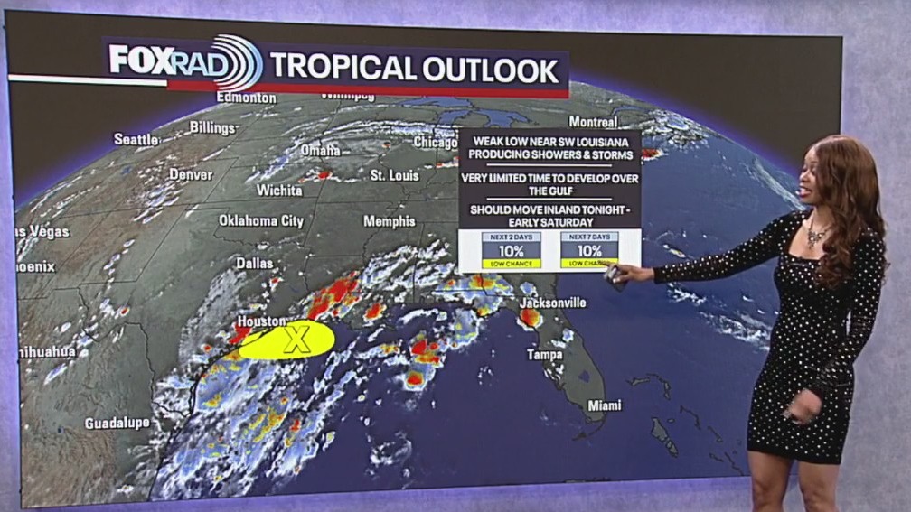 Tropical Weather Forecast: Low probability of storm developing in the Gulf