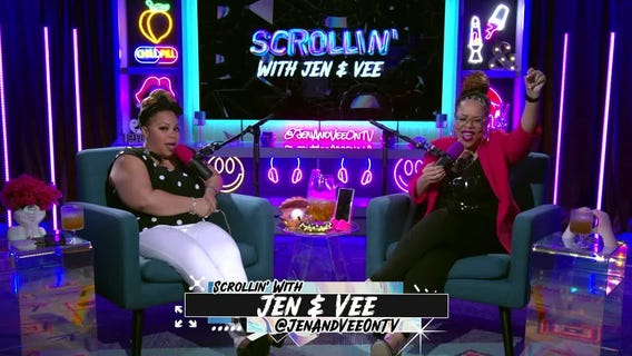 Bend Over And Let Me Pet The Puppy | Scrollin' With Jen & Vee