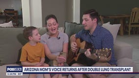 Mother's voice returns after double lung transplant
