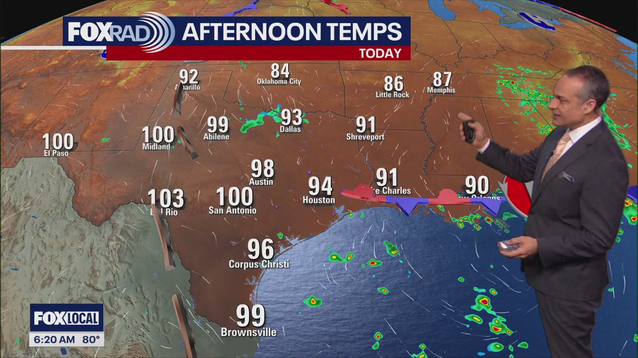 Houston weather: August 3 morning forecast