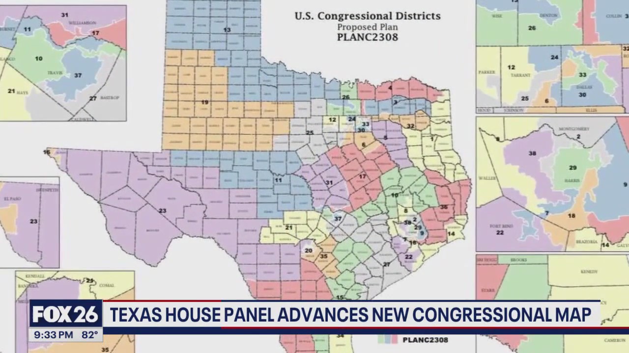 Texas House committee advances new congressional map