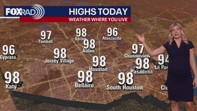 Houston weather: Summer heat in the 90s for Thursday
