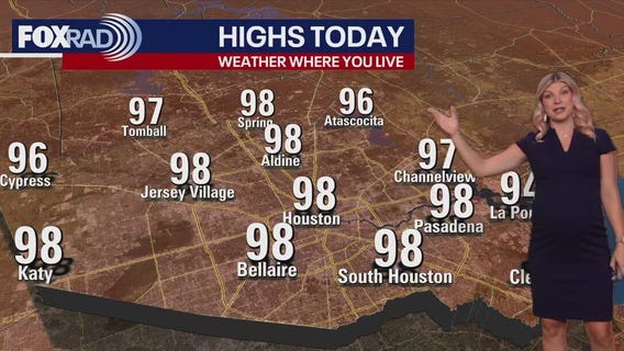 Houston weather: Summer heat in the 90s for Thursday