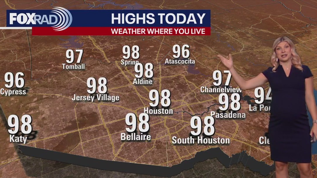 Houston weather: Summer heat in the 90s for Thursday