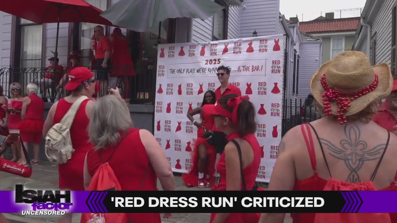 Longtime 'Red Dress Run' event accused of emasculating Black men