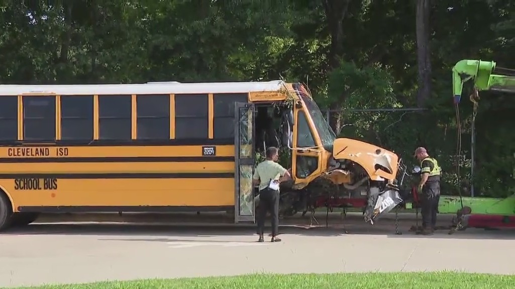 Cleveland ISD bus involved in crash