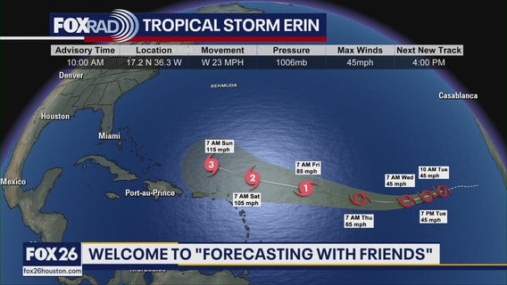 Tropical Storm Erin update | Forecasting with Friends