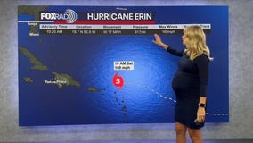 Hurricane Erin upgrades to Category 5