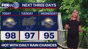 Houston weather: Another hot, humid Monday in the 90s