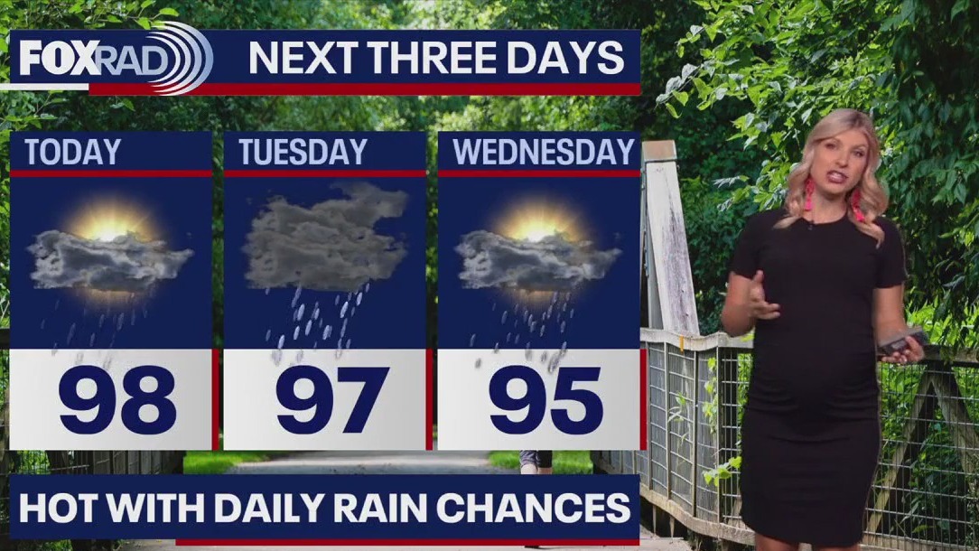 Houston weather: Another hot, humid Monday in the 90s