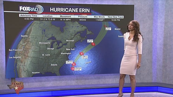 Tropical Update: Hurricane Erin to make indirect impact to east U.S.