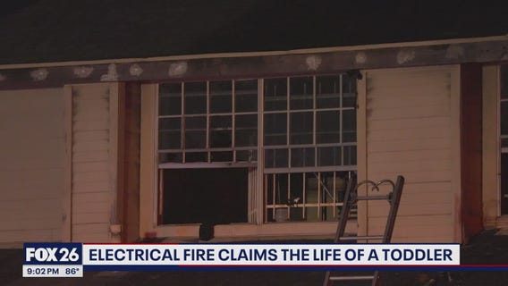 Electrical fire claims life of a Houston toddler