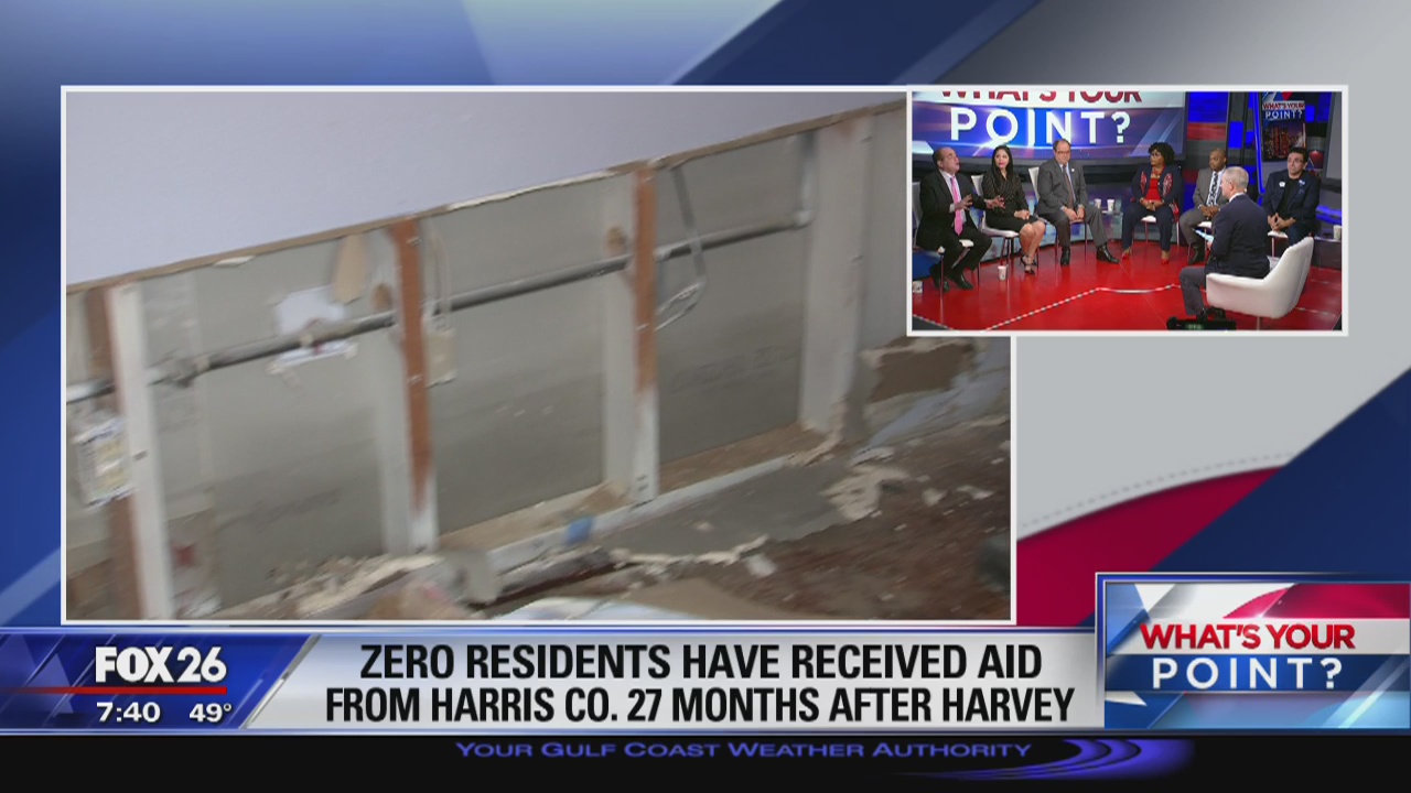 Zero residents have received aid from Harris County 27 months after Harvey