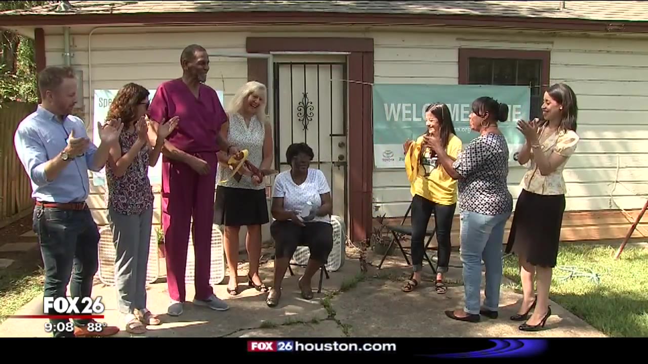 Woman back home after 2-year wait following Harvey