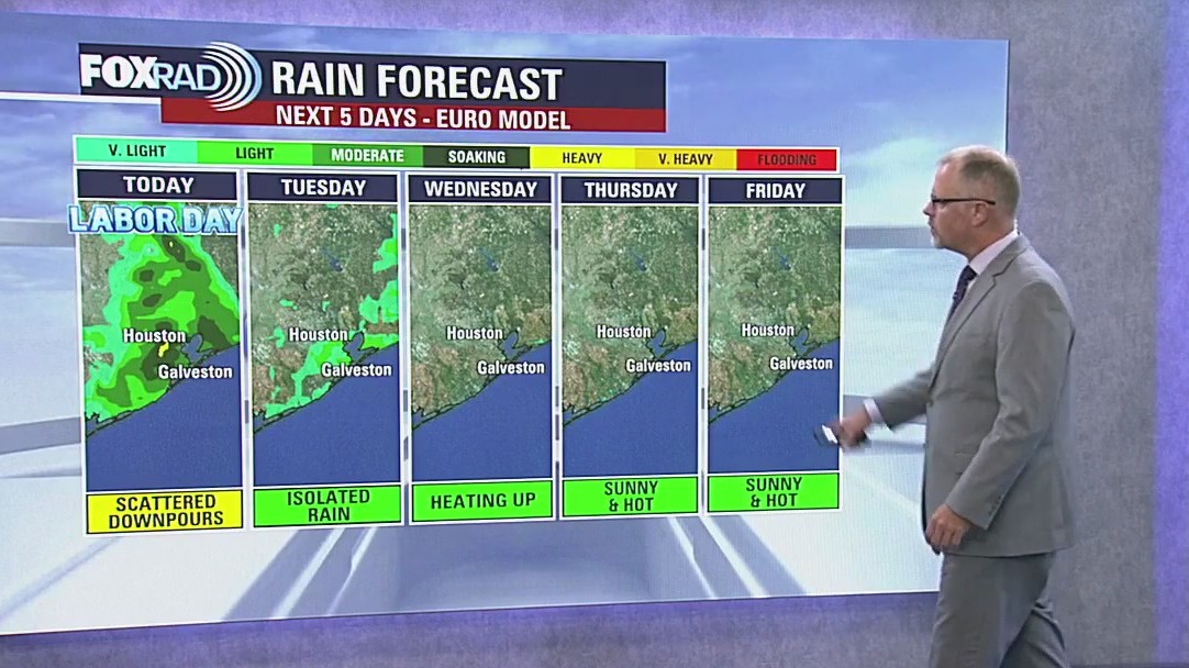 Houston weather: Isolated storms possible on Tuesday