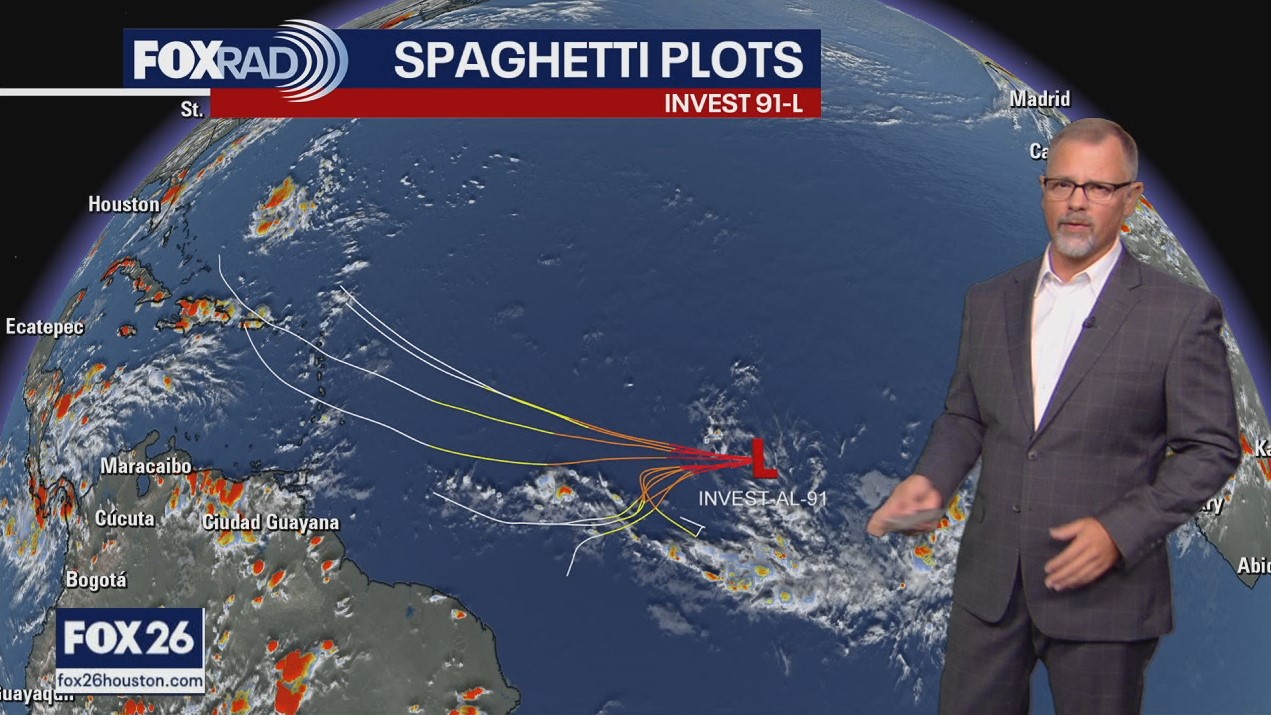 Tropical Weather Forecast - Invest 91L in the Atlantic expected to move westward