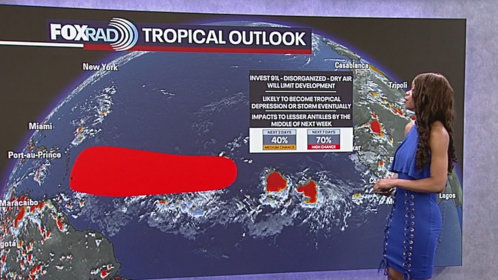Tropical Weather Forecast - Closely monitoring Invest 91L in Atlantic