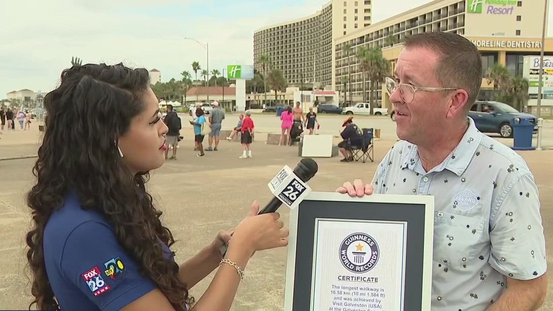 Galveston Seawall beats Guinness World Record!