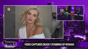 Video captures deadly stabbing of a woman aboard train