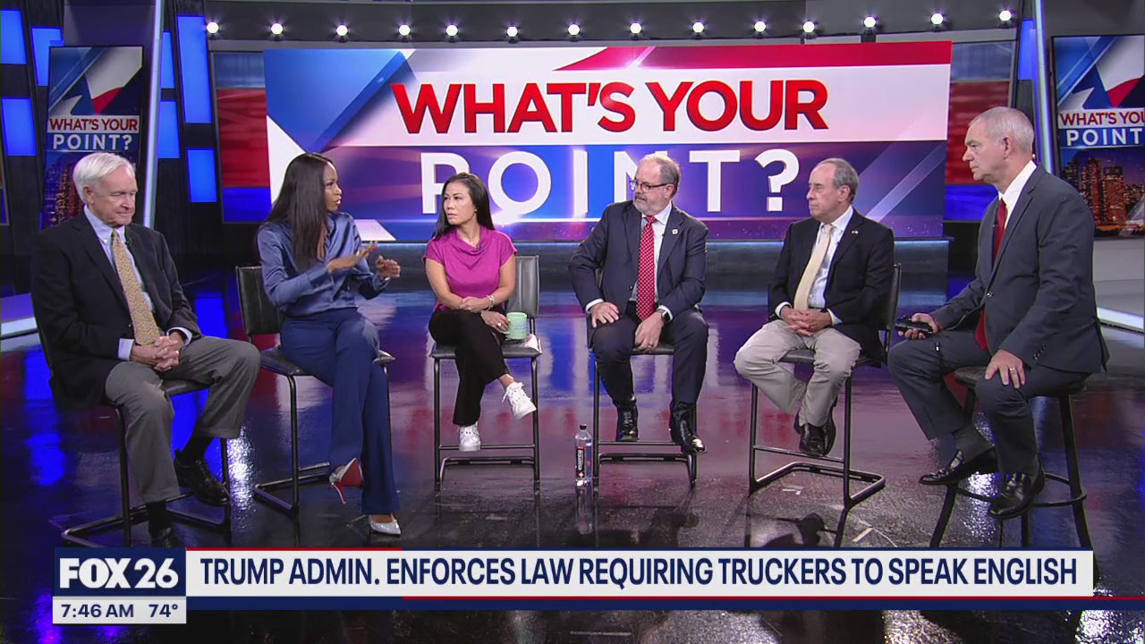 Trump admin enforces law requiring truckers to speak English | What's Your Point?