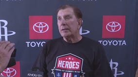 Rudy Tomjanovich speaks at Houston Rockets Patriot Day event