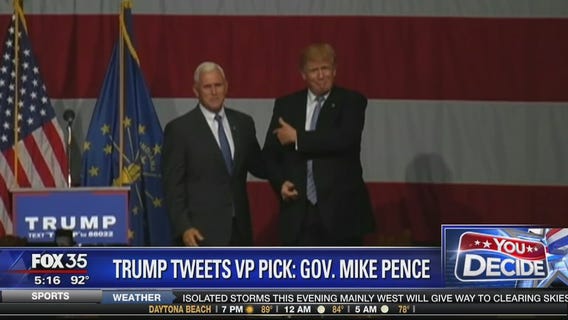 Trump announces Pence as VP pick