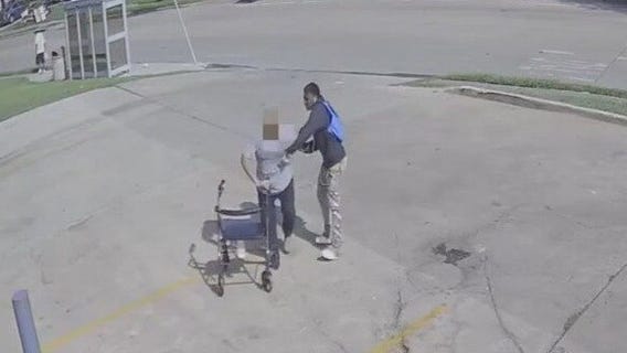 Elderly Houston man knocked off walker in robbery caught on camera