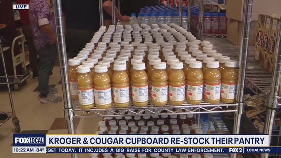 UH Cougar Cupboard restock their pantry with Kroger
