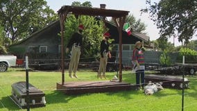 Houston Halloween decorations spark controversy