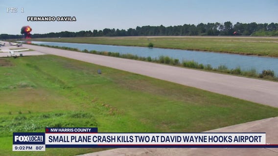 Small plane crash kills 2 at David Wayne Hooks Airport