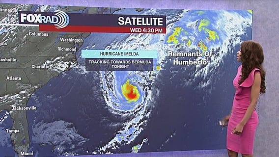 Tropical Weather Forecast - Hurricane Imelda headed toward Bermuda Wednesday night