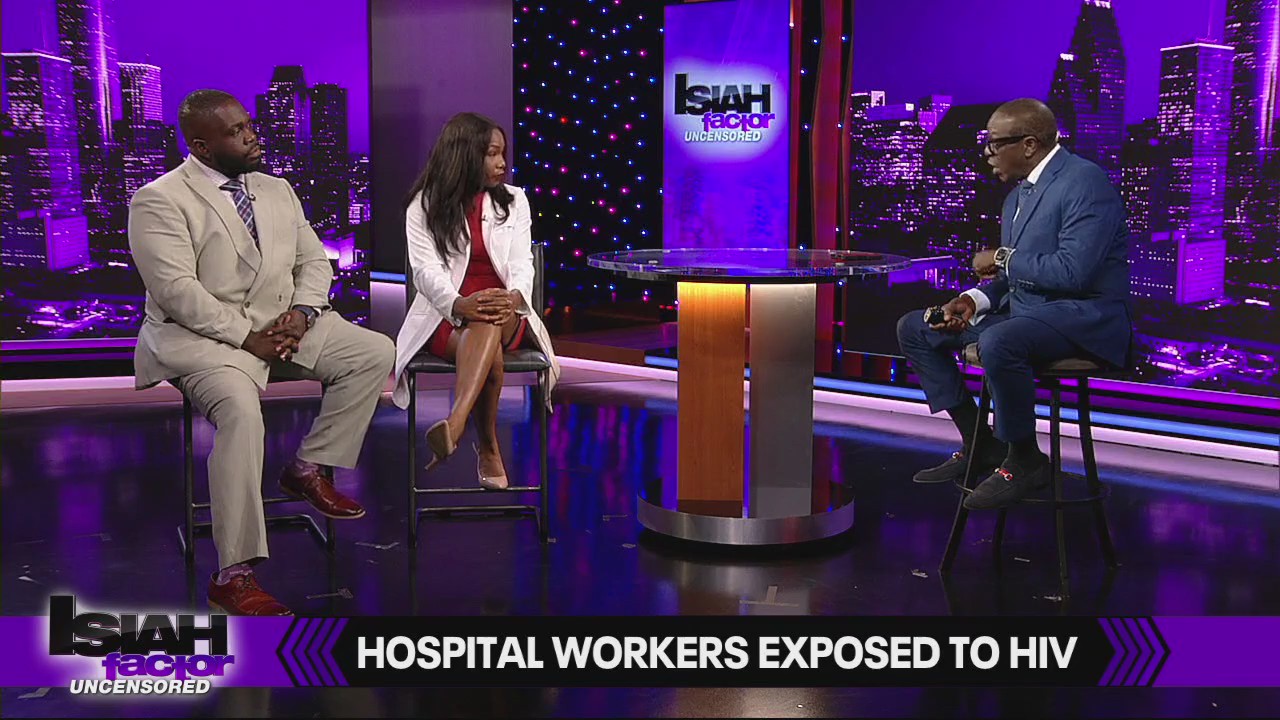 Hospital workers exposed to HIV after patient sprays blood into their eyes